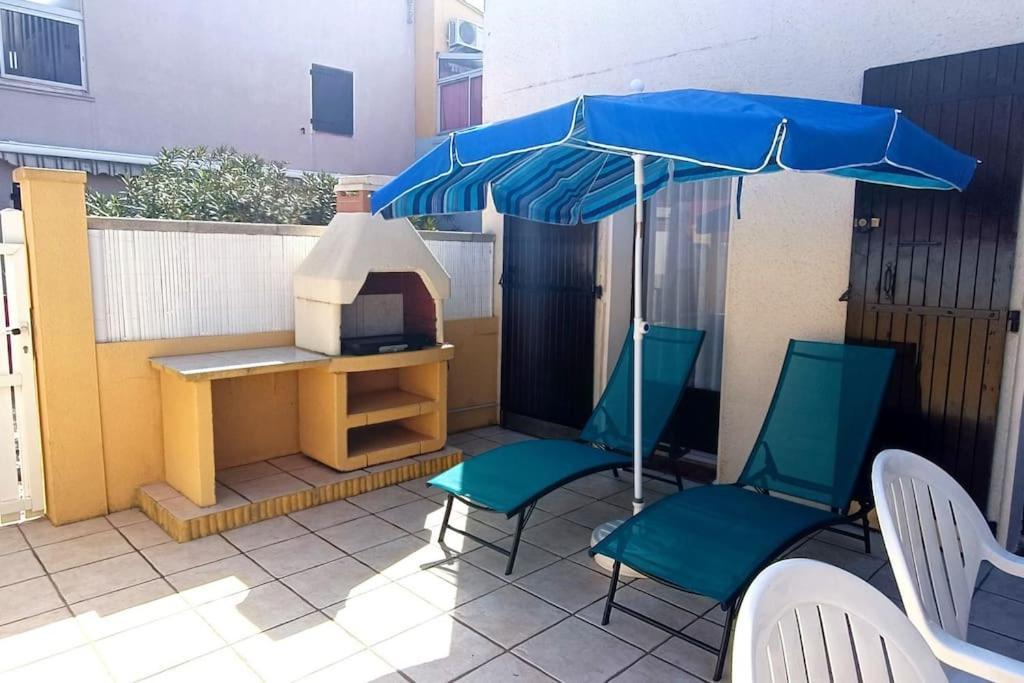 2Min A Pied De La Plage Grande Terrasse Ле Баркарес Экстерьер фото